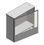 Vetrina espositiva a parete linea THECA cm 80x150x220h MD-VTHP150 - Vetrina espositiva a parete linea THECA cm 80x150x220h MD-VTHP150