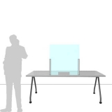 Schermo divisorio ONDESK FRONT OFFICE per front office - cm 75x75h - Schermo divisorio ONDESK FRONT OFFICE per front office - cm 75x75h