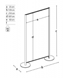 Pannello espositivo ALA lastra in forex con basi tonde.MD   - Pannello espositivo ALA lastra in forex con basi tonde.MD  