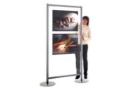 Pannello espositivo ALA lastra in policarbonato trasparente.MD  