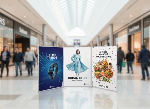 Pannelli espositivi modulari: LINEA CLIPPER