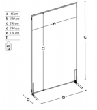 Pannello espositivo modulare CLIPPER "laminato" - cm 130x200h.MD - Pannello espositivo modulare CLIPPER 