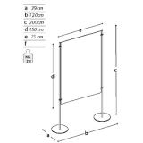 Pannello espositivo EXPO'  MD-EXLAT2 - Pannello espositivo EXPO'  MD-EXLAT2