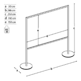 Pannello espositivo MACRO "alveolare" - cm 200x250h.MD  - Pannello espositivo MACRO 