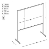 Pannello espositivo MACRO "alveolare" - cm 200x250h.MD  - Pannello espositivo MACRO 
