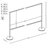 Pannello espositivo MACRO "alveolare" - cm 300x200h.MD  - Pannello espositivo MACRO 