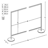 Pannello espositivo MACRO "alveolare" - cm 300x250h.MD  - Pannello espositivo MACRO 