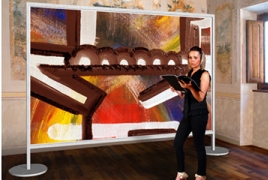 Pannello espositivo MACRO "alveolare" - cm 300x250h.MD 