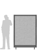 Divisorio espositivo  XILOX "feltro" - cm120x180h - Divisorio espositivo  XILOX 