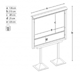 Pannello informativo SIDEROS  per esterno. - Pannello informativo SIDEROS  per esterno.