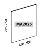 Parete espositiva MACRO lastra in forex, cm 200x250h.  - Parete espositiva MACRO lastra in forex, cm 200x250h. 