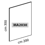 Parete espositiva MACRO lastra in forex,cm 200x300h.  - Parete espositiva MACRO lastra in forex,cm 200x300h. 