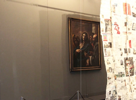 Parete espositiva autoportante modulare e bifacciale per pinacoteche e gallerie d'arte della LINEA OSTENDO