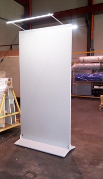 Parete espositiva autoportante modulare e bifacciale per pinacoteche e gallerie d'arte della LINEA OSTENDO foto produzione