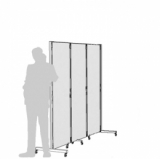 Sistema espositivo su ruote modulare e bifacciale 3 pannelli Clipper Roller.MD - Sistema espositivo su ruote modulare e bifacciale 3 pannelli Clipper Roller.MD