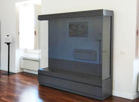 Vetrina espositiva per musei della linea Theca 