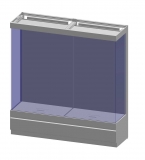 Vetrina espositiva a parete linea THECA cm 60x200x210h MD-VTVP200 - Vetrina espositiva a parete linea THECA cm 60x200x210h MD-VTVP200