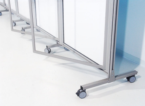 Bacheca autoportanti su ruote della linea ALA ROLLER